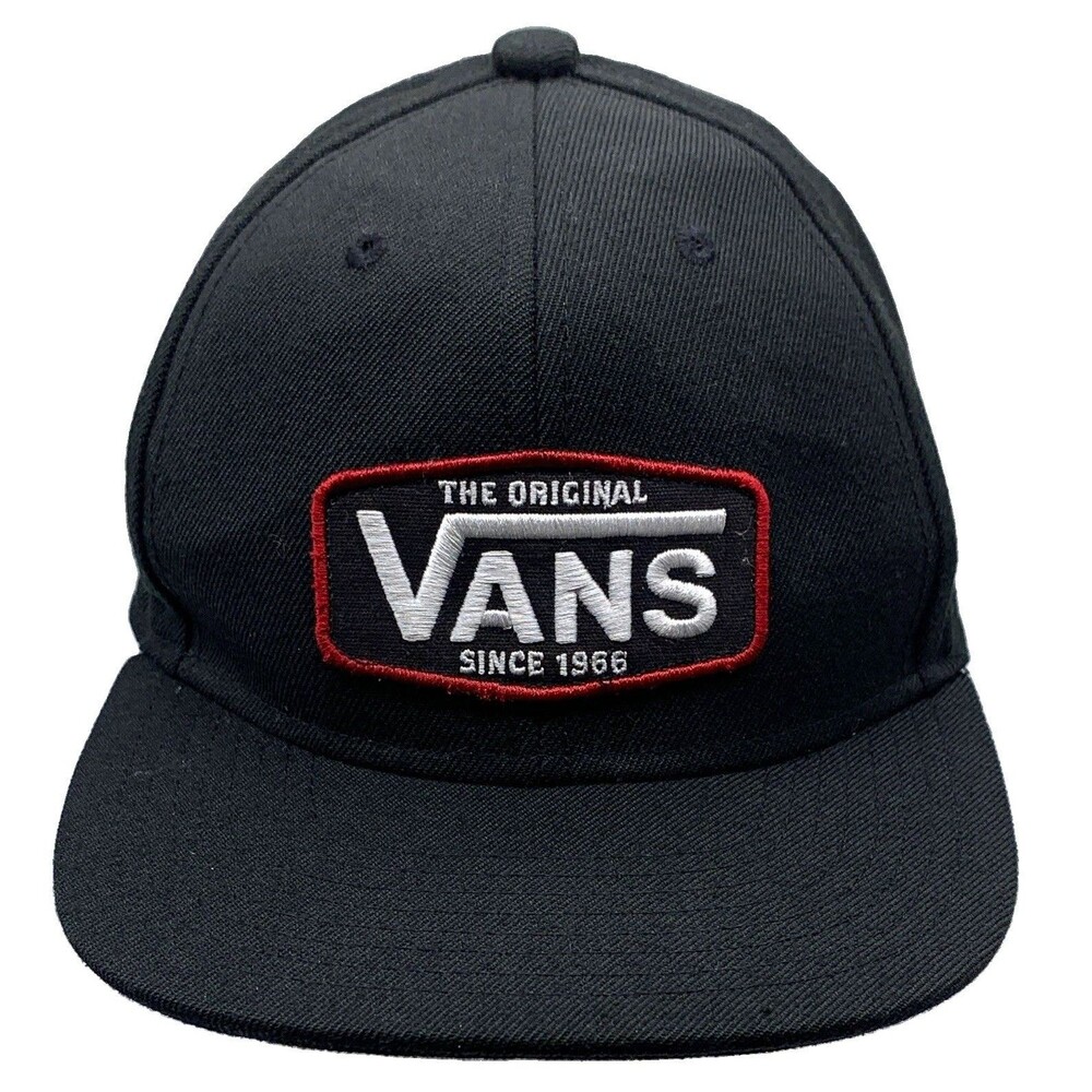 VANS The Original Since 1966 Snapback Hat Cap Black Red White kids Adjustable